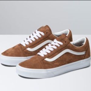 Vans Mens 7 Unisex Old Skool Brown Suede Sneakers